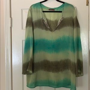 A beautiful tunic top purchased at Nordstrom.